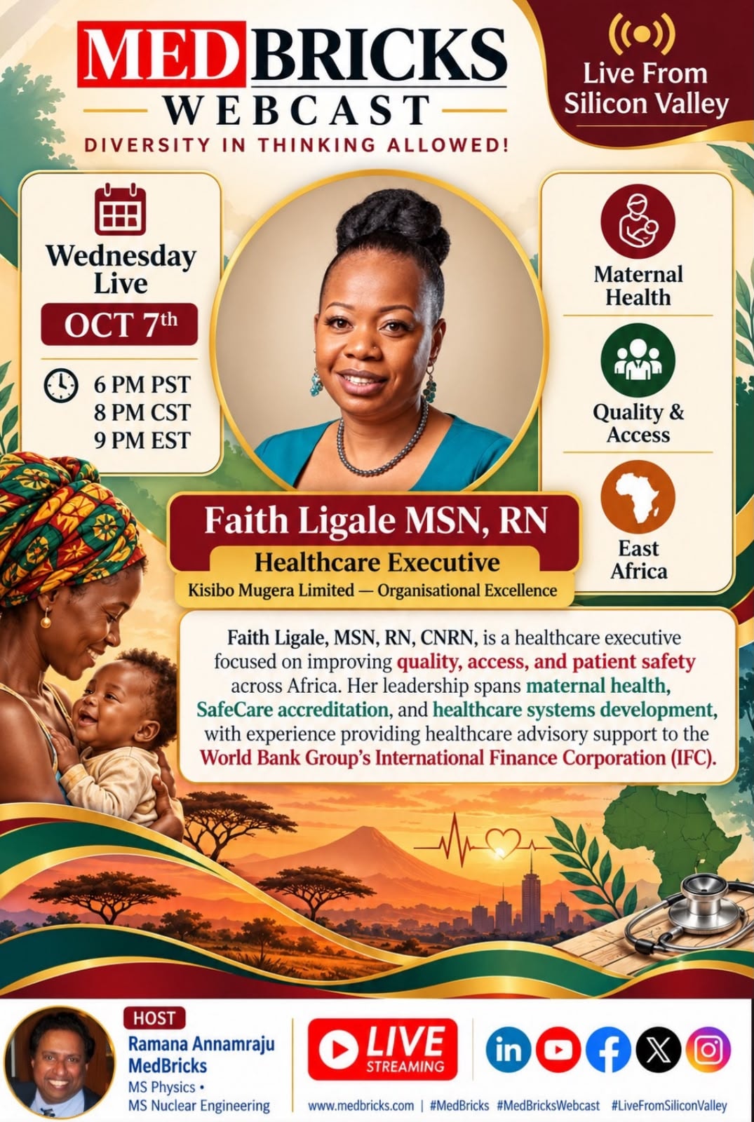 MedBricks Webcast, October 2026 — Faith invited to speak at MedBricks Webinar Oct 2026